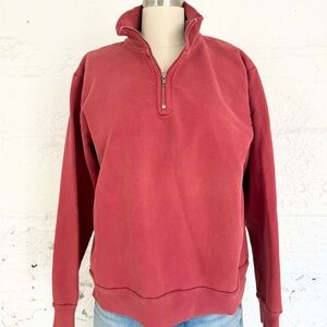Rudy Jude Women's Zip-Up Top in Burgundy